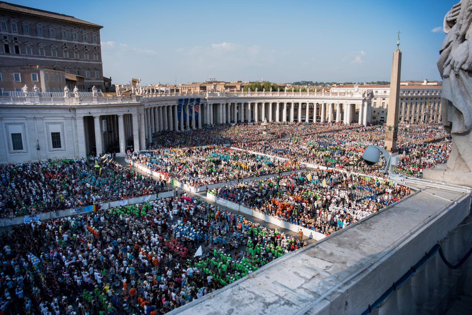 Es wird voll in Rom: rund 50.000  Ministrantinnen und Ministranten aus aller Welt haben sich angemeldet. (c) Bistum Aachen/Jonas Diener
