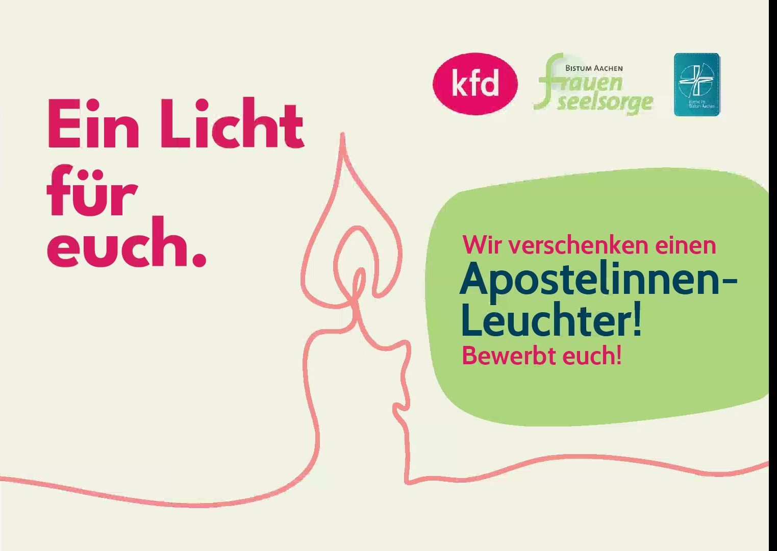 Flyer zum Apostelinnen-Leuchter (c) Nina Elyas