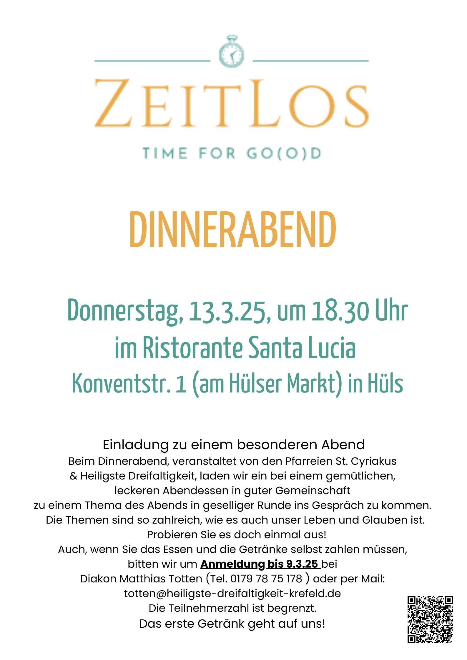 Dinnerabend 09.03.2025